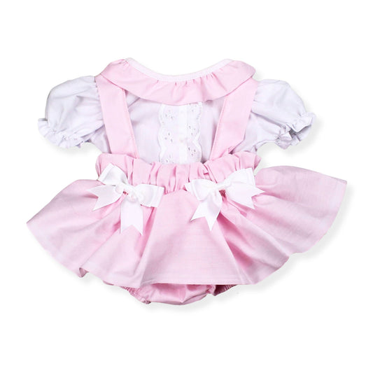 pink jam pants and white shirt baby girl summer set