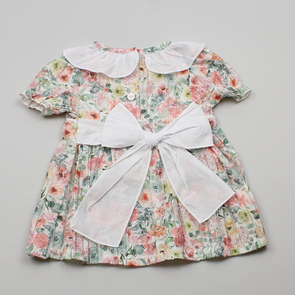Baby Girls Floral Dress With Jam Pants