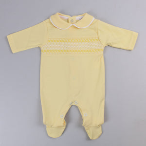baby yellow sleepsuit