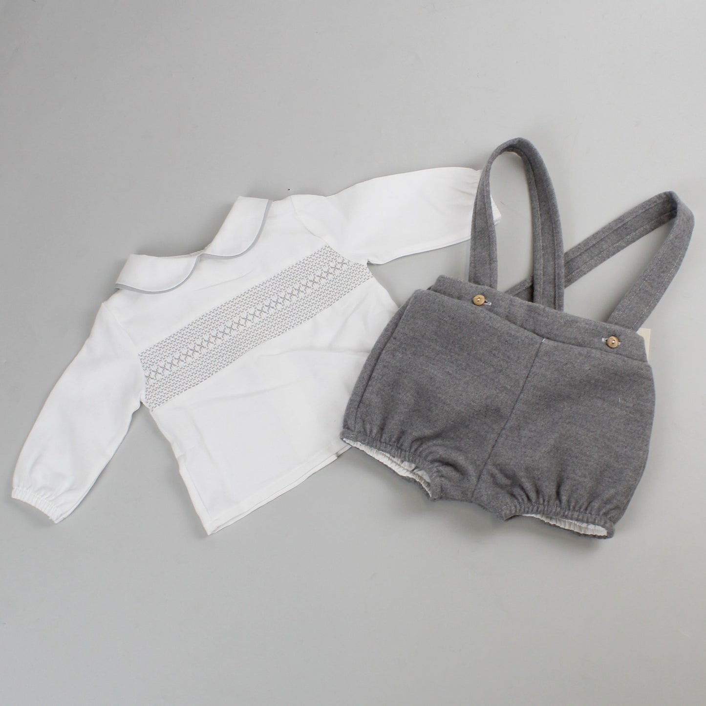 baby boys long sleeve shirt and shorts