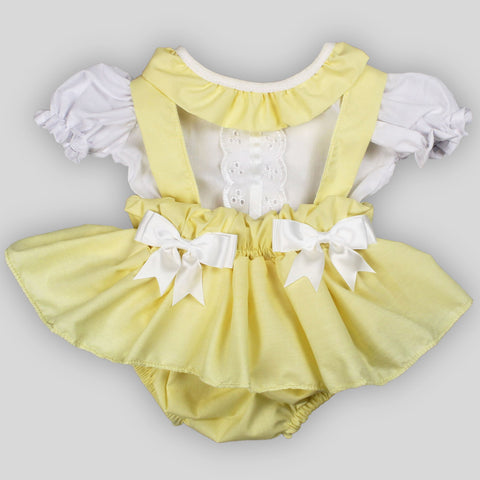 baby girls lemon summer outfit