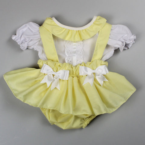 baby girls lemon summer outfit