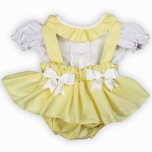 baby girls lemon summer outfit
