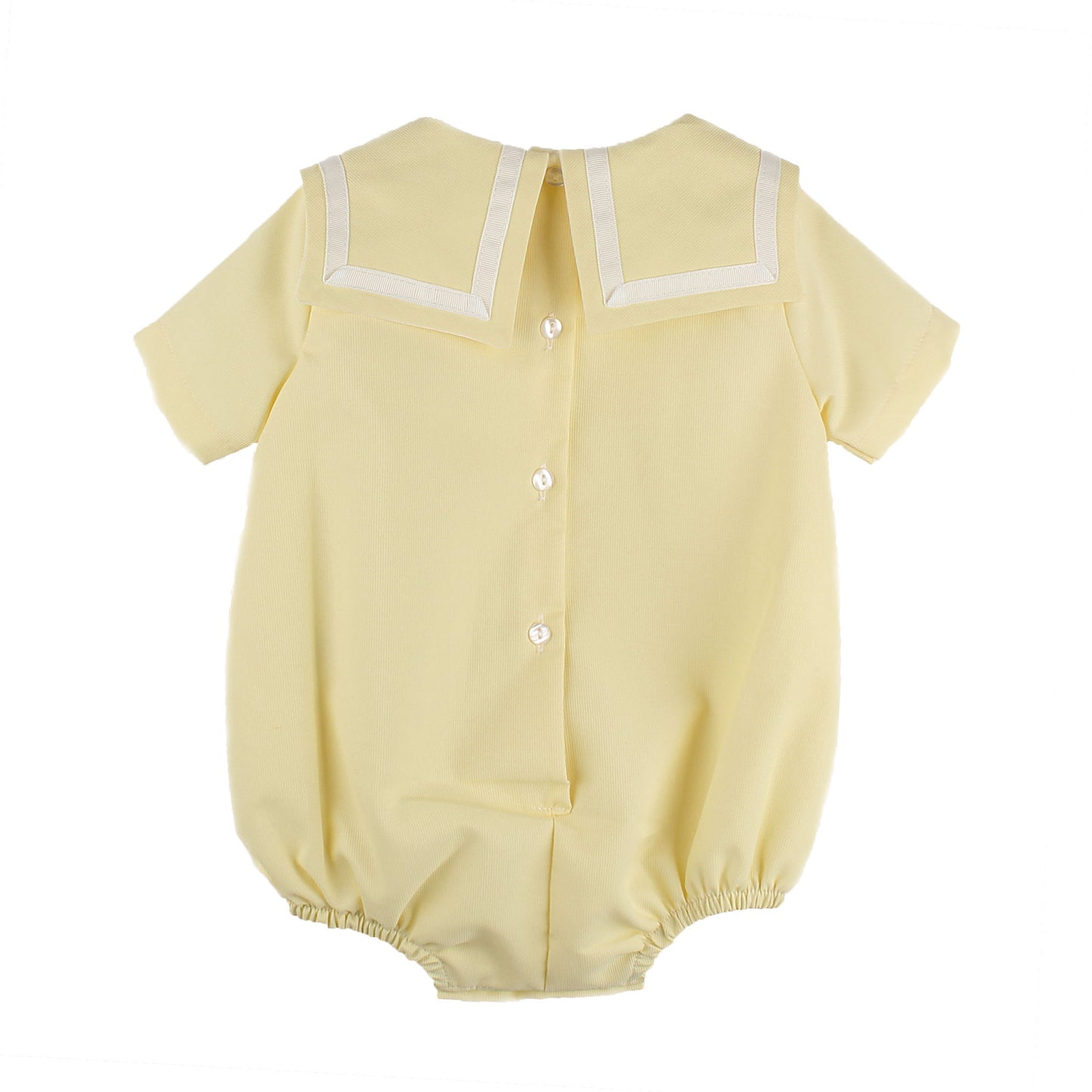 Personalised Lemon Baby Sailor Romper – Made in Portugal