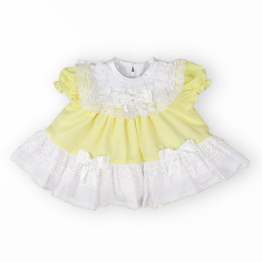 baby easter dress -lemon puffball dress