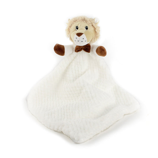 white lion baby comforter soft plush comfort toy newborn