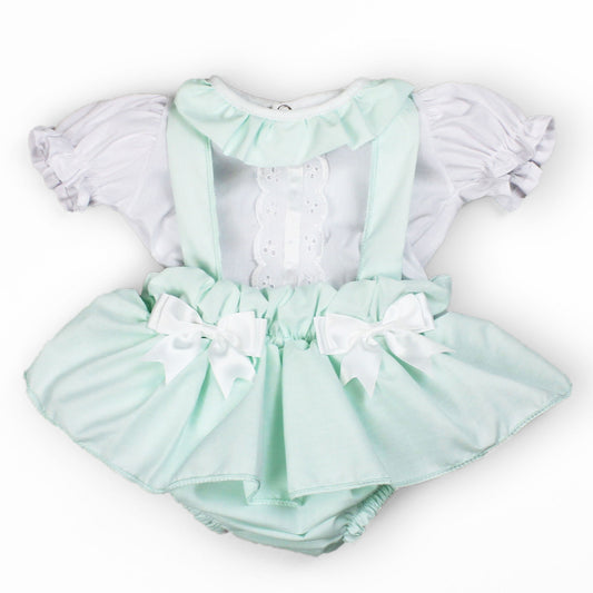 baby girls mint summer outfit