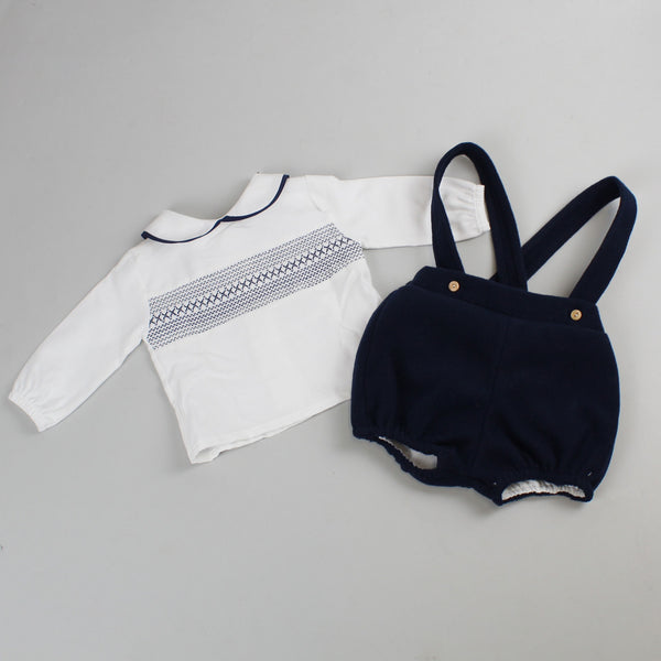 baby boys two piece navy outfit