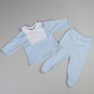baby boys cotton outfit blue
