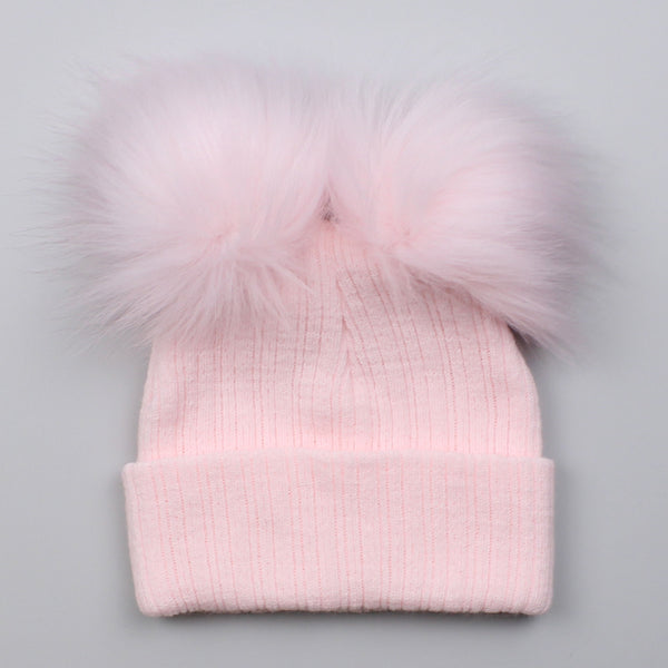 past pink baby girls hat