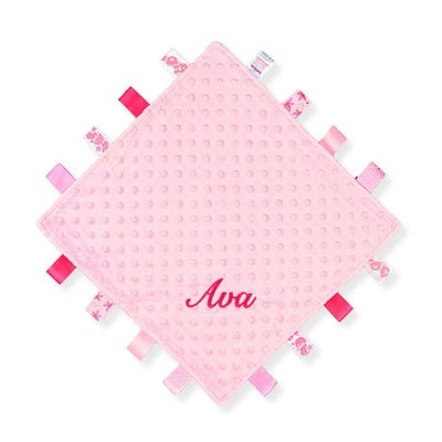 Personalised Pink Taggy Comforter