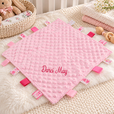 Personalised Pink Taggy Comforter