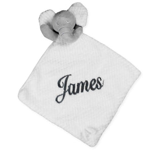 personalised elephant baby comforter