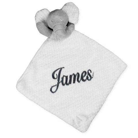 personalised elephant baby comforter