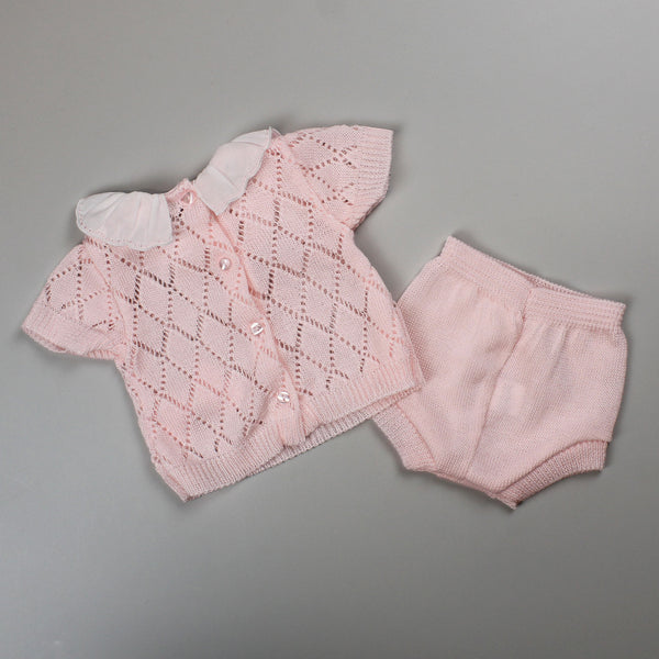 baby girls two piece knitted set