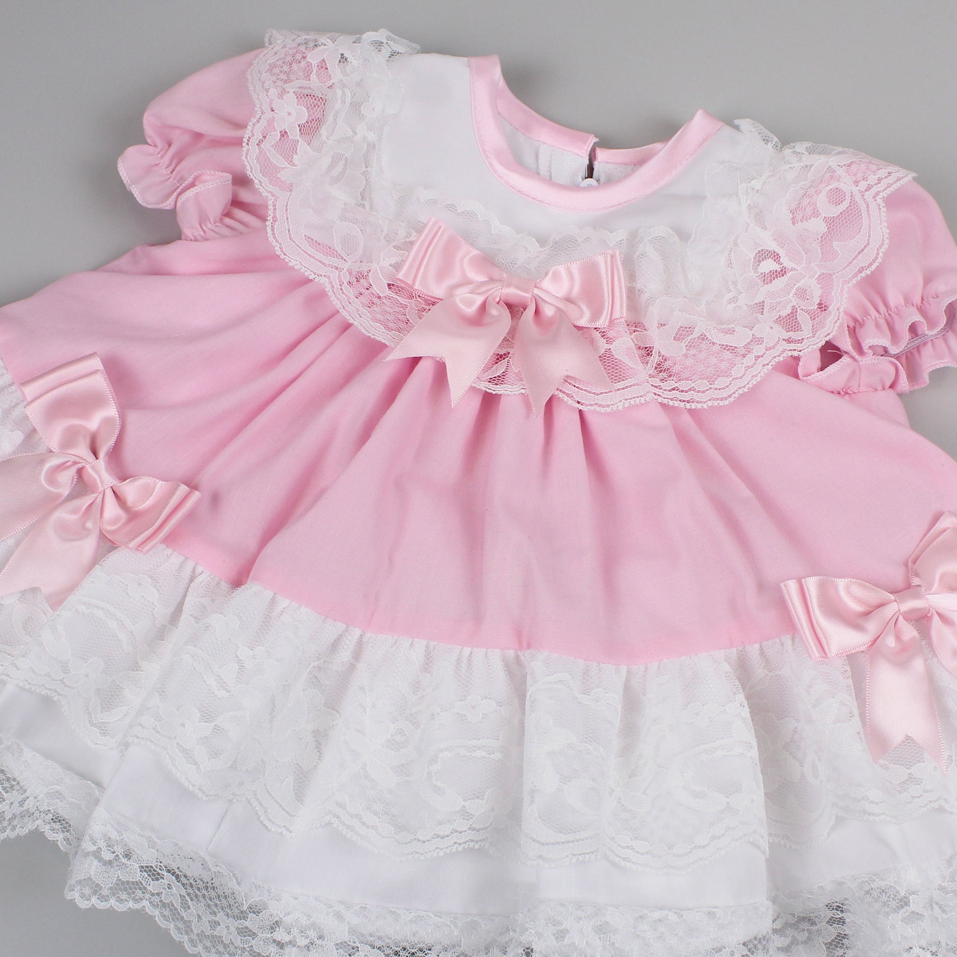 pink frilly newborn dresses Amazon.com: Newborn Baby Girl Lace Dress Set, 4 Pieces Outfit for Special Occasions (US, Age, 0 Months, Pink, Ivory, Pearl.): Clothing, Shoes & Jewelry