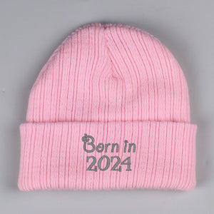 Born in 2024 Pink Beanie
