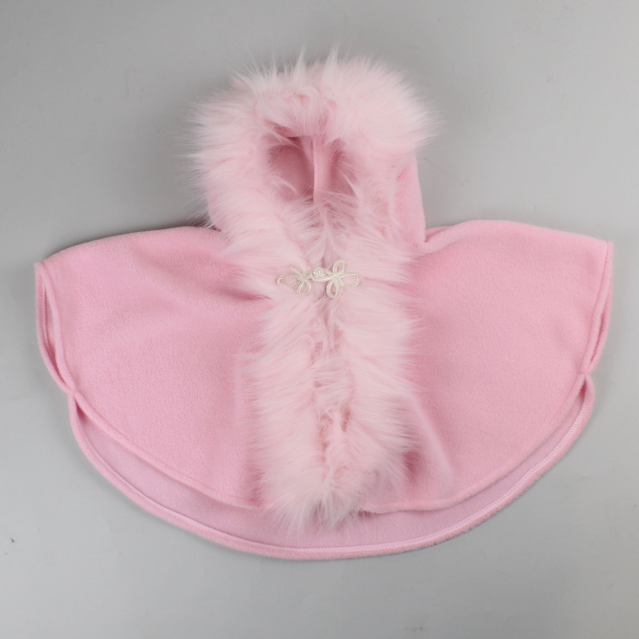 pink baby girl cape