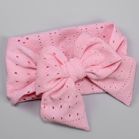 baby girls headband in pink