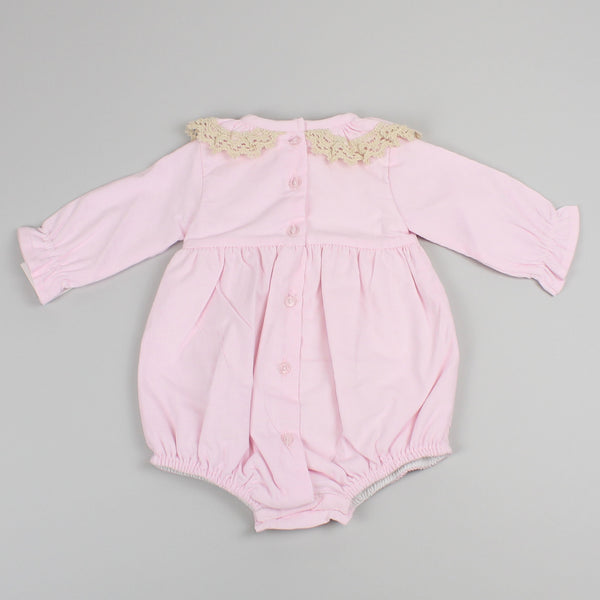 baby girls pink traditional romper