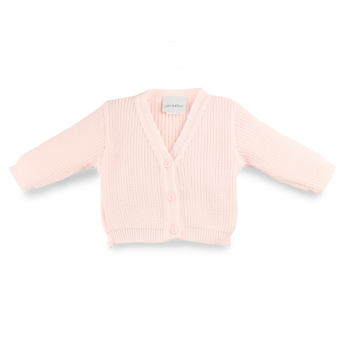 baby v neck pink cardigan