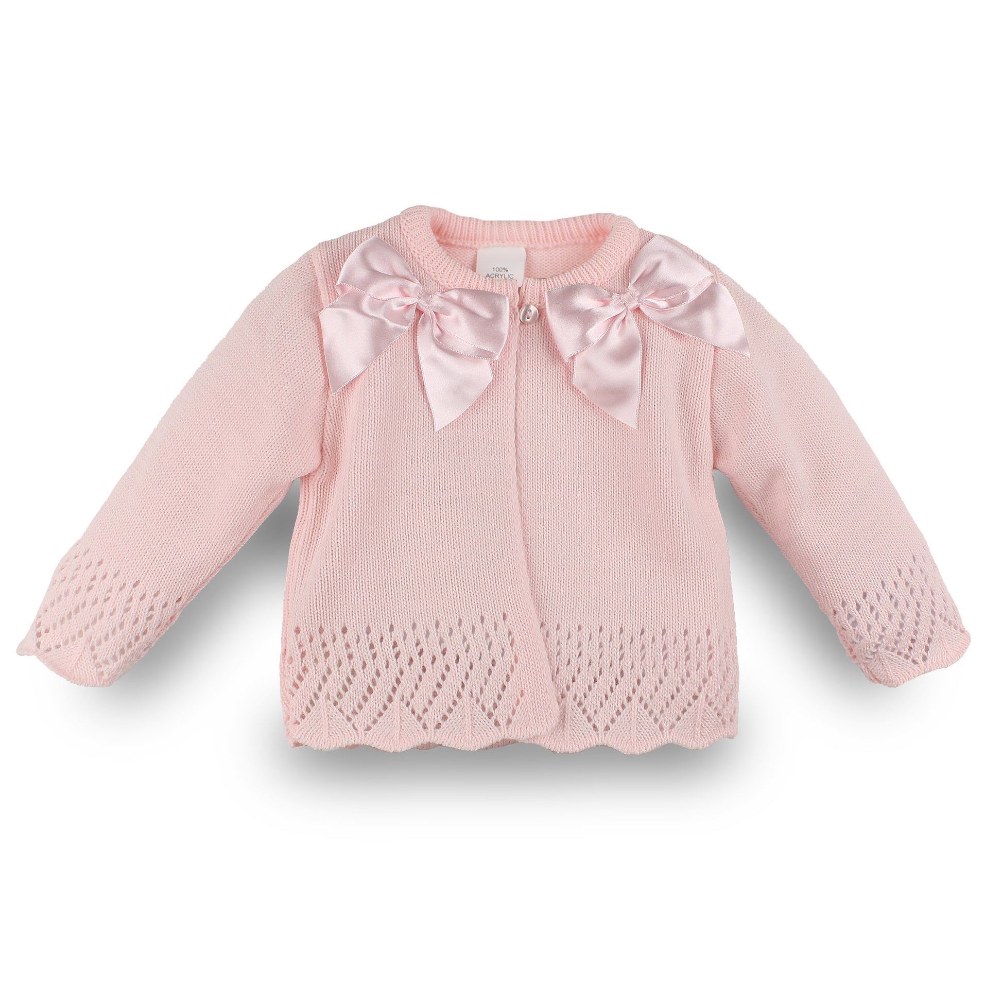 baby girls spanish style baby cardigan with bows