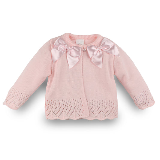 baby girls spanish style baby cardigan with bows