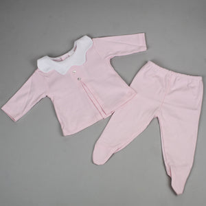 baby girls two piece cotton outfit