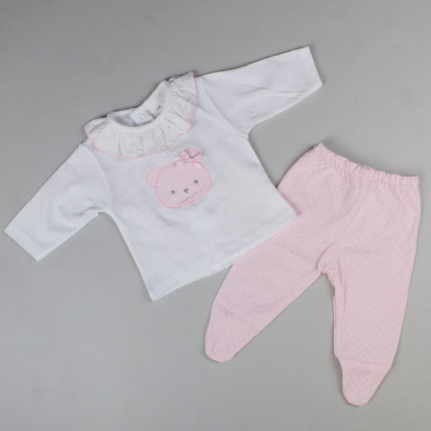 baby girls pink two piece outfit