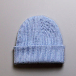 Baby Pastel Beanie Hat - Blue