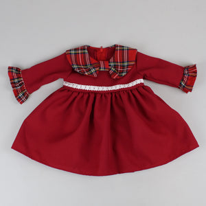 baby girls red christmas dress