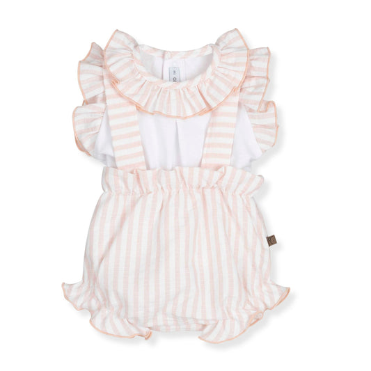 Baby Girls Pink Spanish Romper with Frill Collar – Calamaro