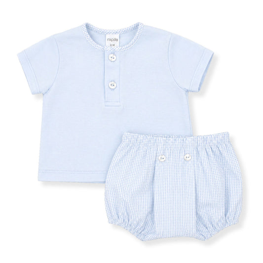 Baby boys shirt and jam pants blue