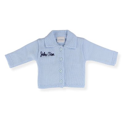 Personalised Baby Boys Cardigan - Blue