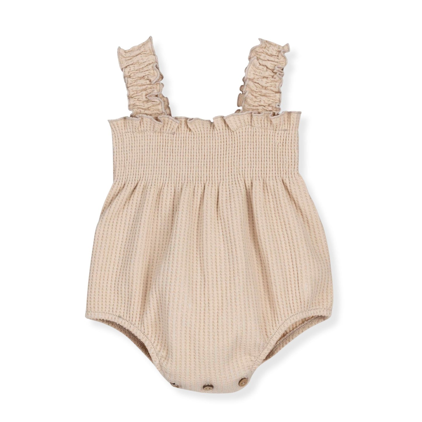 calamao baby romper in beige for summer