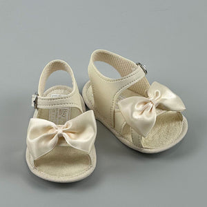 cream baby girls sandals