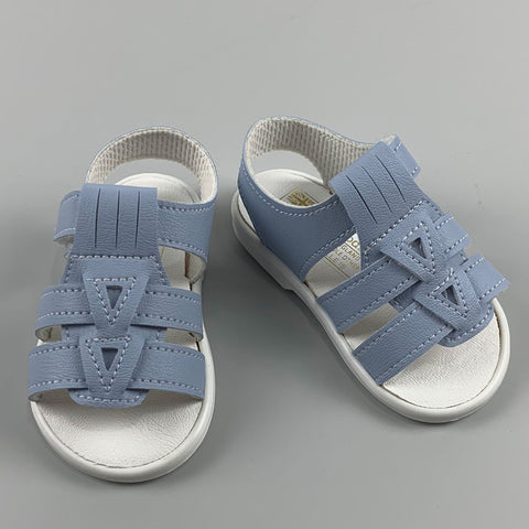 Blue Sandals -  Baby  Boy- Hard Sole  First Walkers