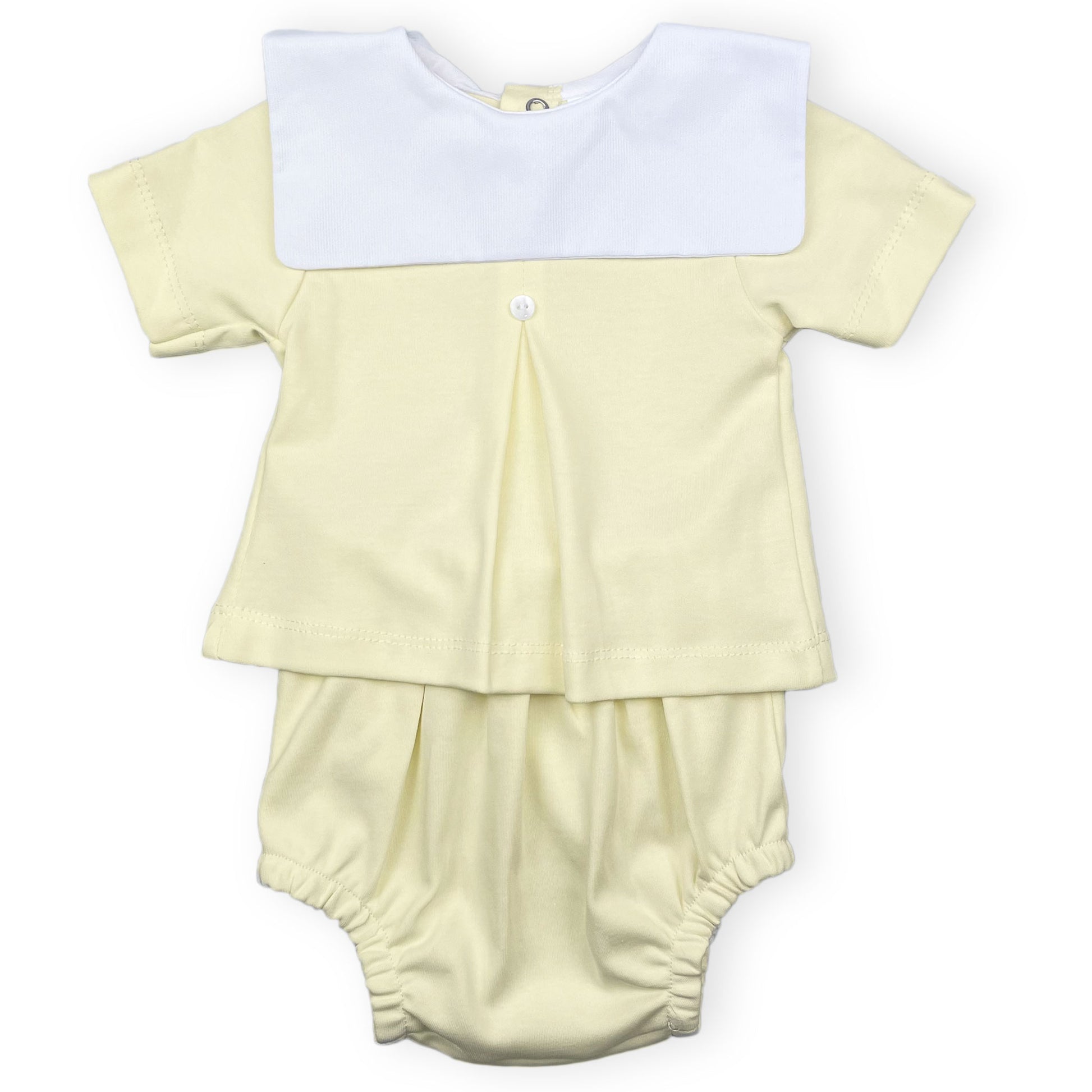 baby unisex yellow summer outfit