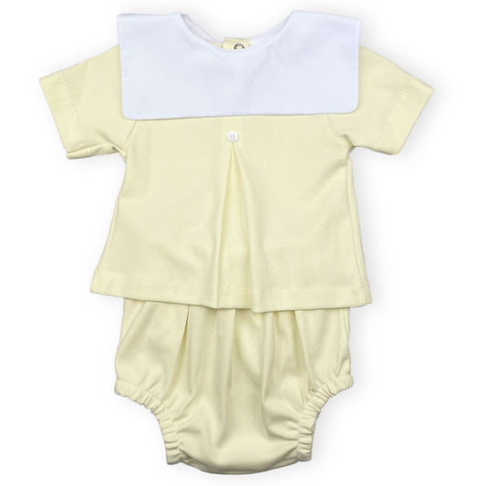 baby unisex yellow summer outfit