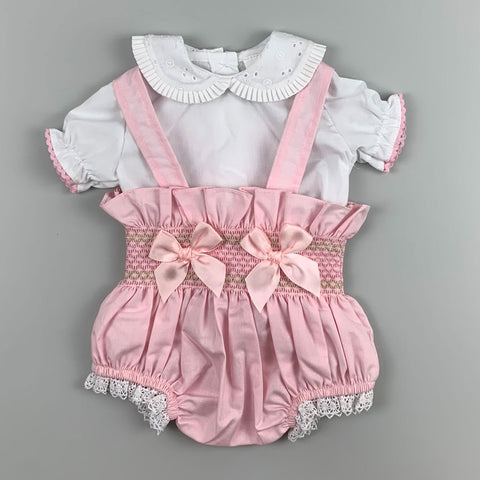 Baby Girls Pink Two Piece Spanish Set