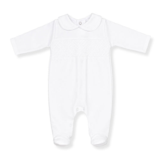 baby sleepsuit babygrow white