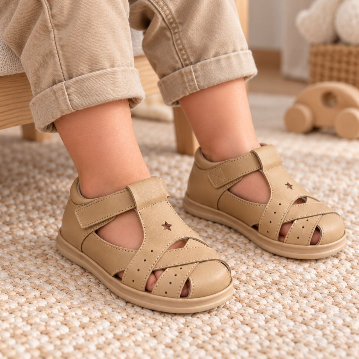 toddler beige sandals