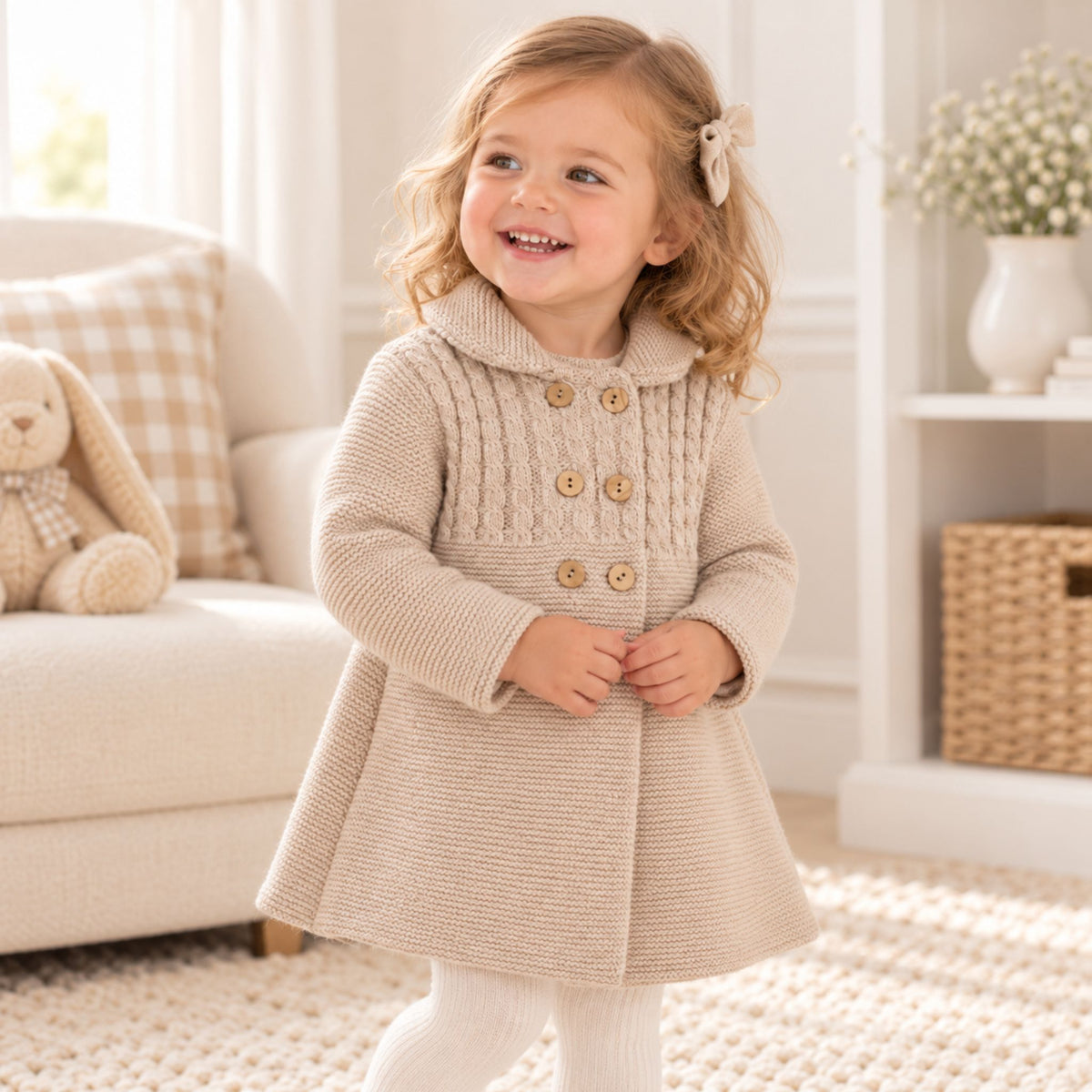 toddler girl knitted coat