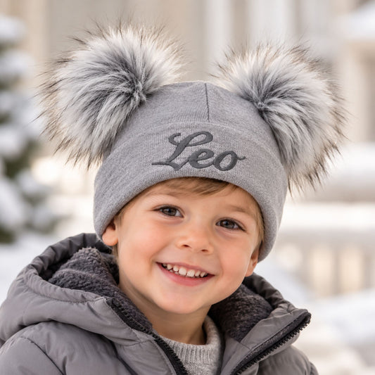 personalised grey hat