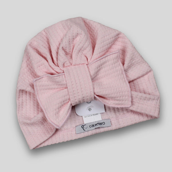 Baby Girls Waffle Turban Hat - Calamaro 75051