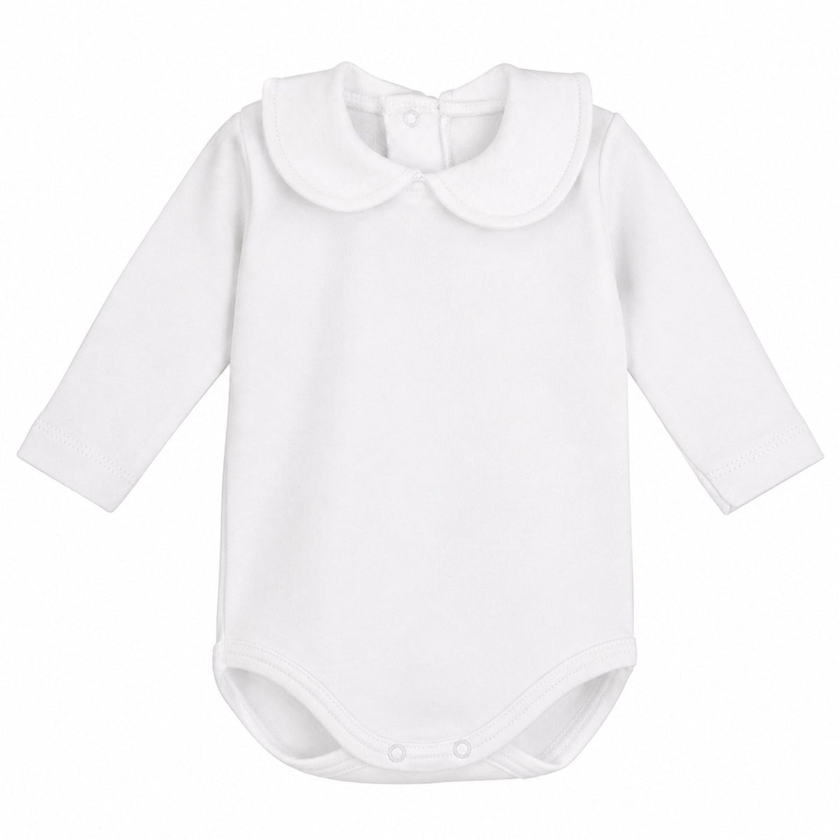 baby body vest white