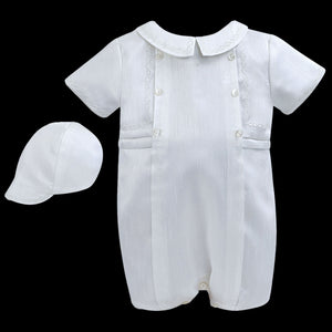 baby boys sarah louise christening romper