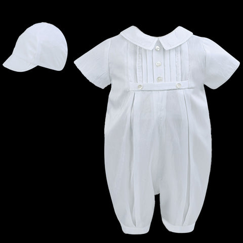 sarah louise boys christening romper summer