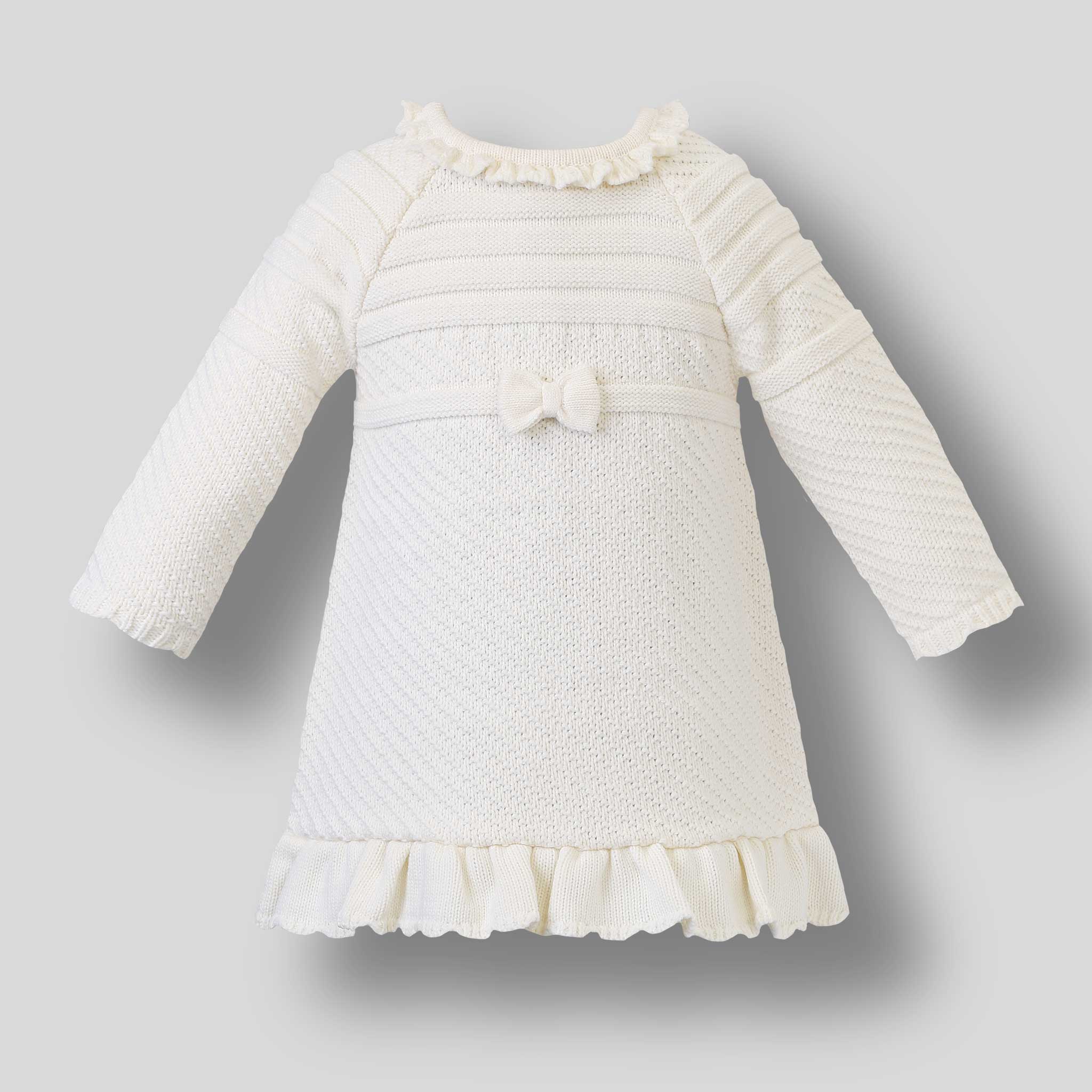 sarah louise ivory knitted dress