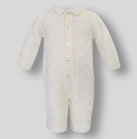baby unisex knitted ivory outfit